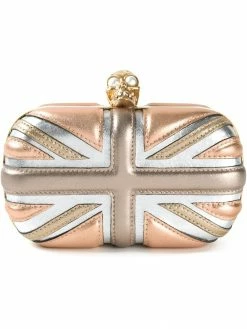 Alexander McQueen 'Britannia Skull' box clutch