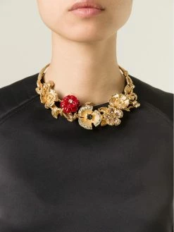 Alexander McQueen cherry blossom necklace