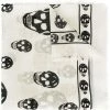 Alexander McQueen fringed skull-print scarf