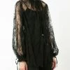 Alexander McQueen sheer lace blouse