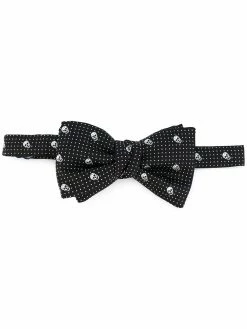 Alexander McQueen skull-print bow tie