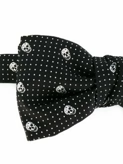 Alexander McQueen skull-print bow tie