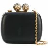 Alexander McQueen queen and king skeleton box clutch