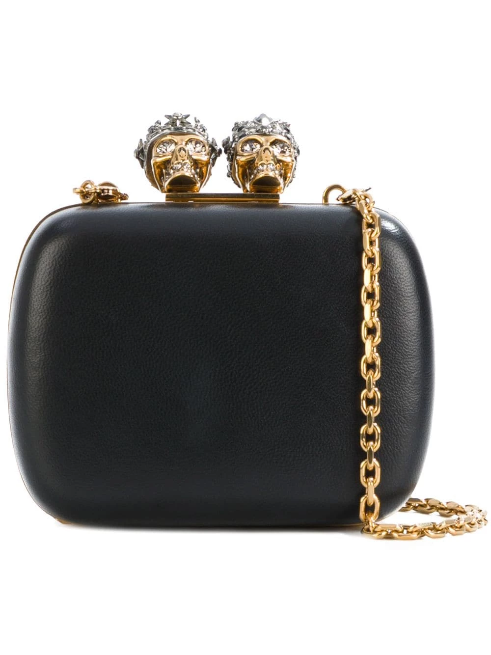 Alexander McQueen Queen and king skeleton box clutch 1 Alexander McQueen queen and king skeleton box clutch