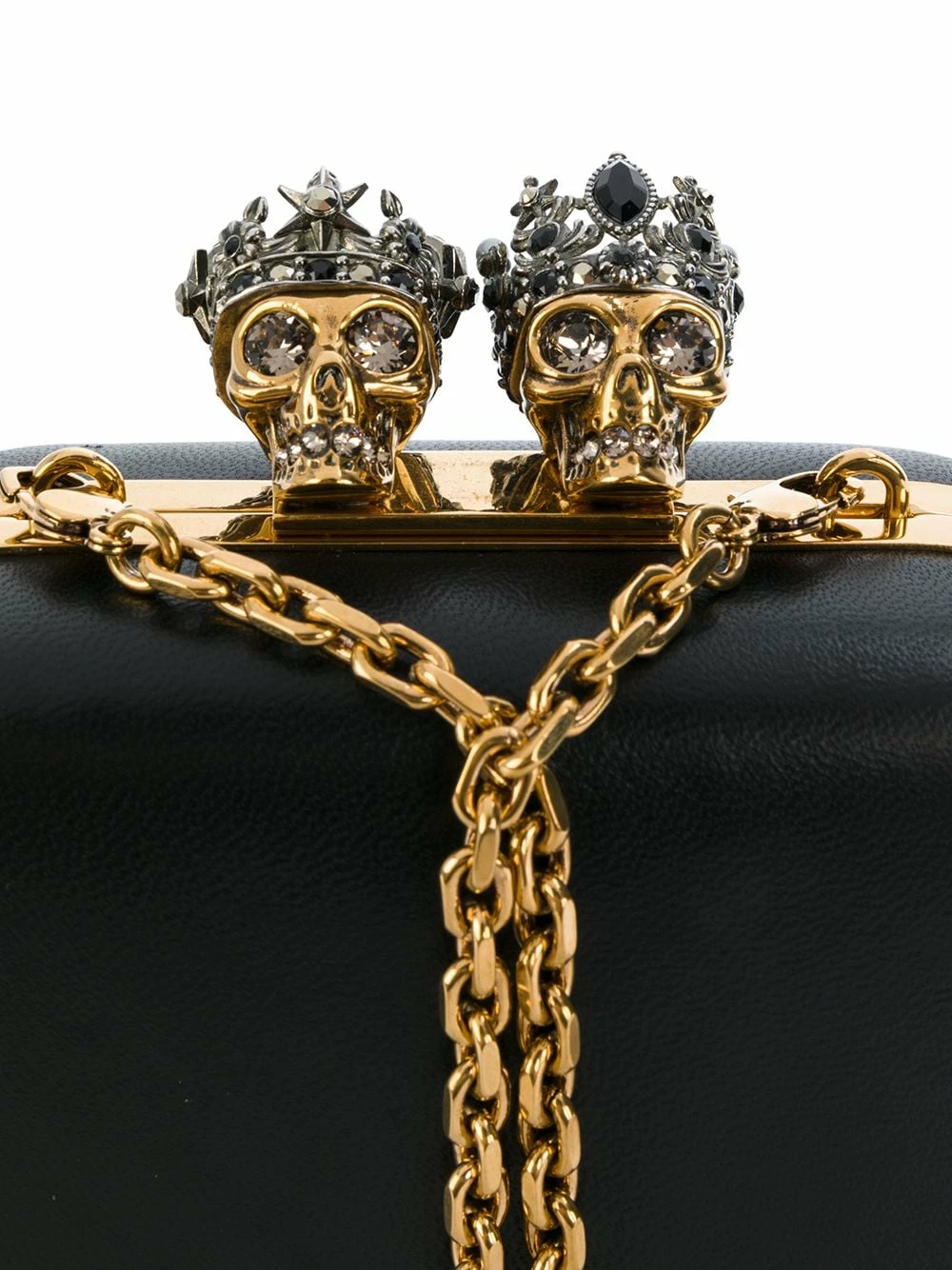 Alexander McQueen Queen and king skeleton box clutch 4 Alexander McQueen queen and king skeleton box clutch
