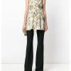 Alexander McQueen Flared floral bandeau top 6 Alexander McQueen flared floral bandeau top