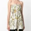 Alexander McQueen Flared floral bandeau top 7 Alexander McQueen flared floral bandeau top