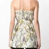 Alexander McQueen Flared floral bandeau top 8 Alexander McQueen flared floral bandeau top