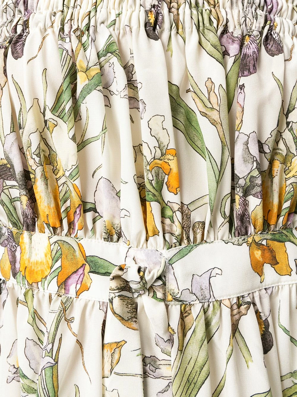 Alexander McQueen Flared floral bandeau top 5 Alexander McQueen flared floral bandeau top