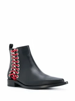 Alexander McQueen Braided Chain ankle boots