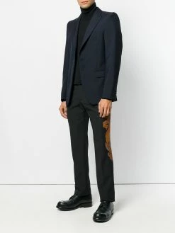 Alexander McQueen paisley patch trousers