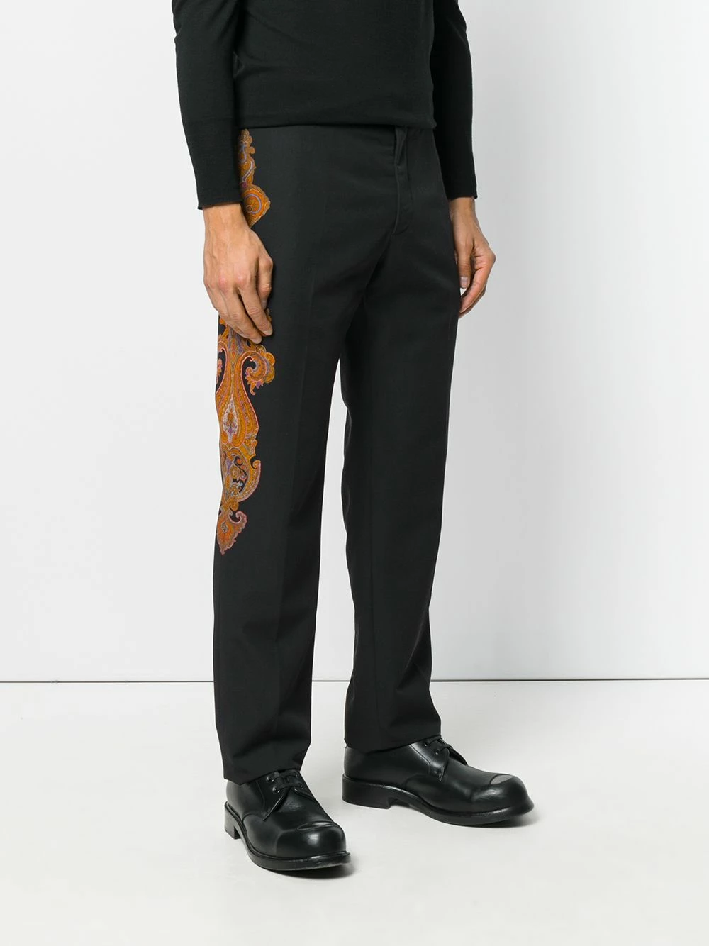 Alexander McQueen Paisley patch trousers 3 Alexander McQueen paisley patch trousers