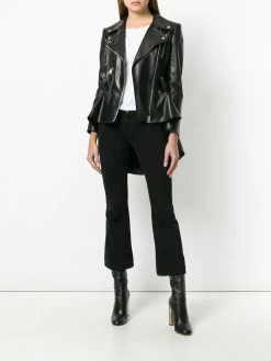 Alexander McQueen peplum waist biker jacket