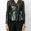 Alexander McQueen peplum waist biker jacket
