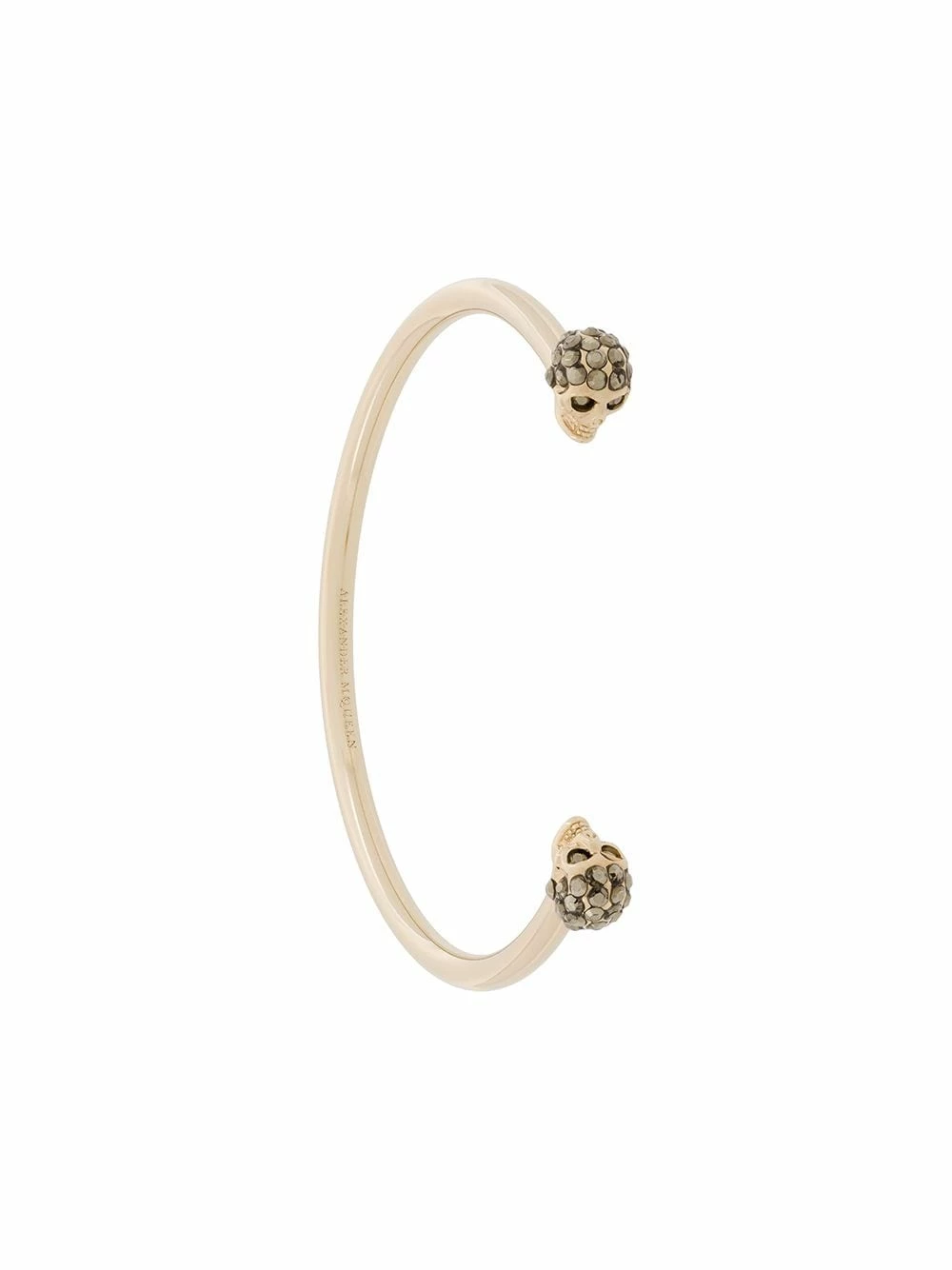 Alexander McQueen Twin skull bracelet 1 Alexander McQueen twin skull bracelet
