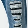 Alexander McQueen straight-leg distressed jeans