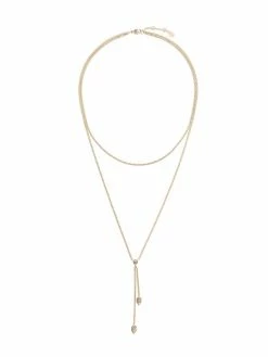 Alexander McQueen double wrap chain skull necklace