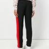 Alexander McQueen side-stripe straight trousers