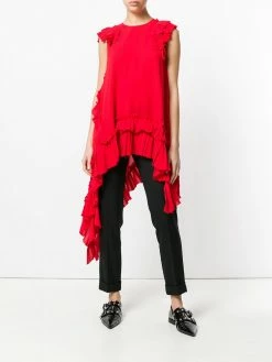 Alexander McQueen asymmetric ruffle top