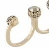Alexander McQueen skull double ring