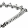 Alexander McQueen silver mini skull bracelet