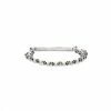 Alexander McQueen silver mini skull bracelet