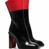 Alexander McQueen Black and red hybrid 105 leather boots 7 Alexander McQueen black and red hybrid 105 leather boots