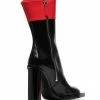 Alexander McQueen Black and red hybrid 105 leather boots 8 Alexander McQueen black and red hybrid 105 leather boots