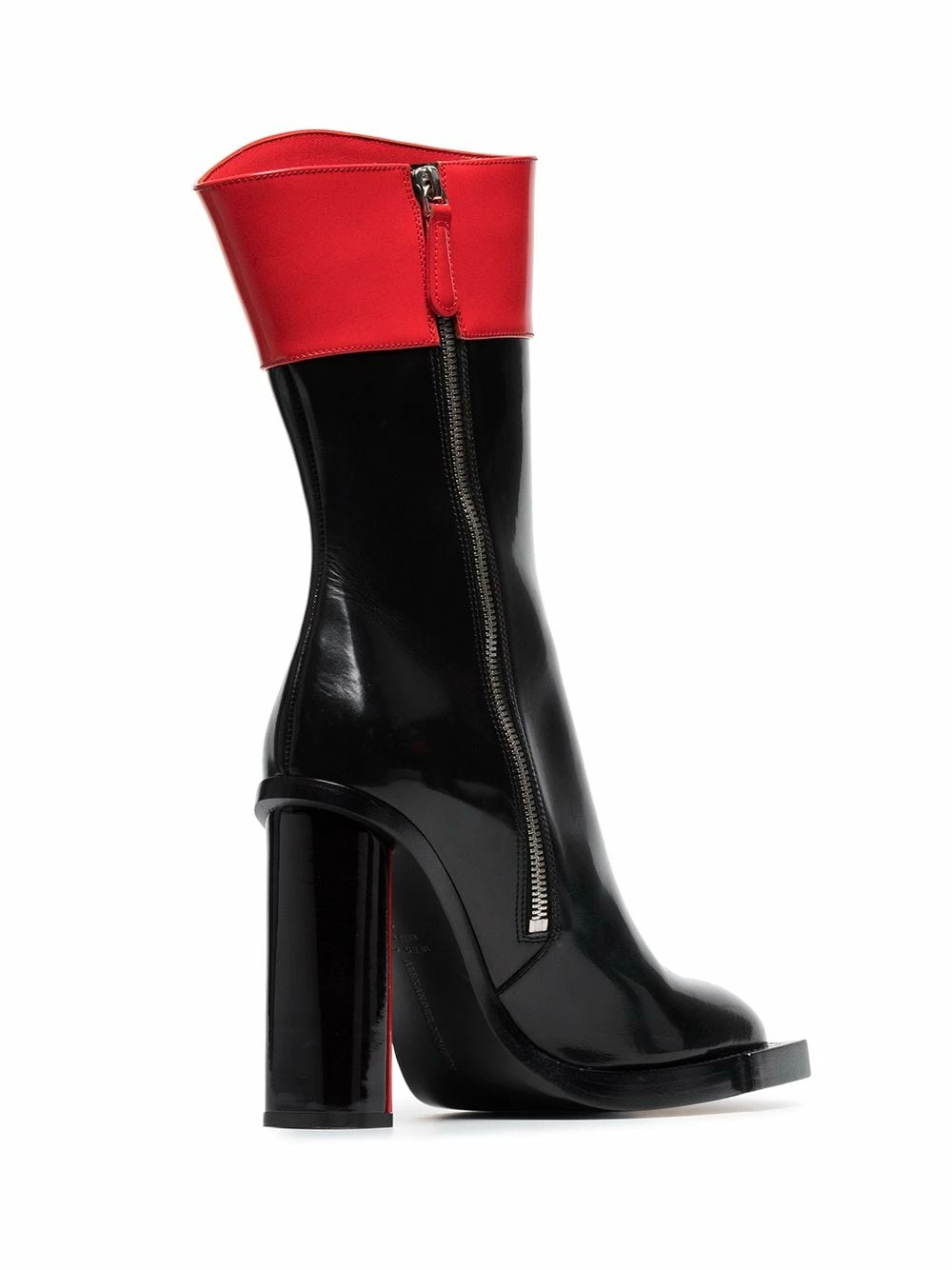 Alexander McQueen Black and red hybrid 105 leather boots 4 Alexander McQueen black and red hybrid 105 leather boots