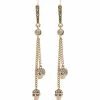 Alexander McQueen metallic chain skull earrings