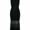 Alexander McQueen sheer panel sleeveless dress