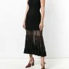 Alexander McQueen sheer panel sleeveless dress