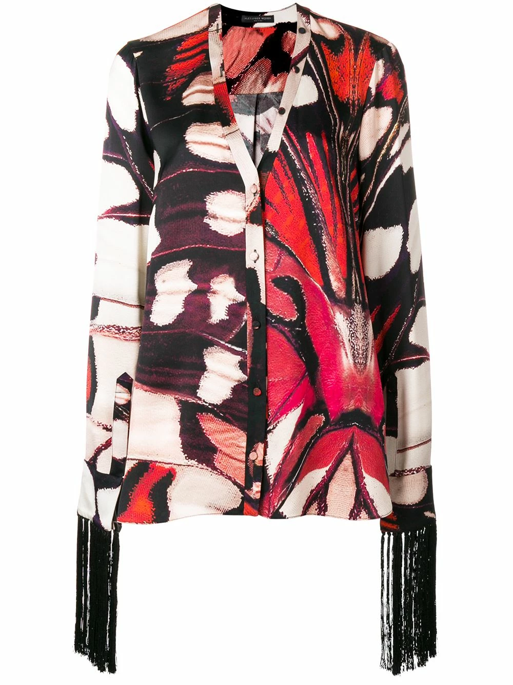 Alexander McQueen Butterfly print blouse 1 Alexander McQueen butterfly print blouse