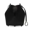 Alexander McQueen black drawstring fastened structured bucket bag