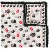 Alexander McQueen skull and lips scarf