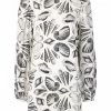 Alexander McQueen Shell print crepe dress