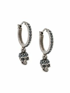 Alexander McQueen skull drop earrings