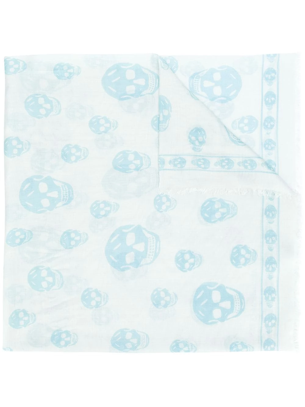 Alexander McQueen Skull embroidered scarf 1 Alexander McQueen skull embroidered scarf