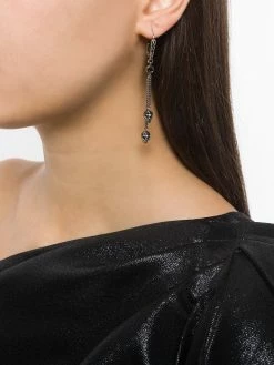 Alexander McQueen chain skull earrings