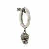 Alexander McQueen crystal-embellished skull earring