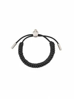 Alexander McQueen woven skull bracelet