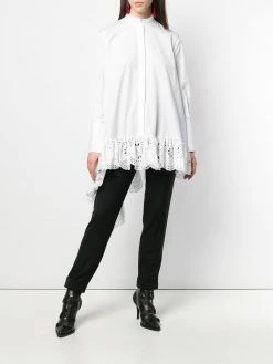 Alexander McQueen lace-detailed shirt