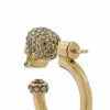 Alexander McQueen crystal skull loop earring