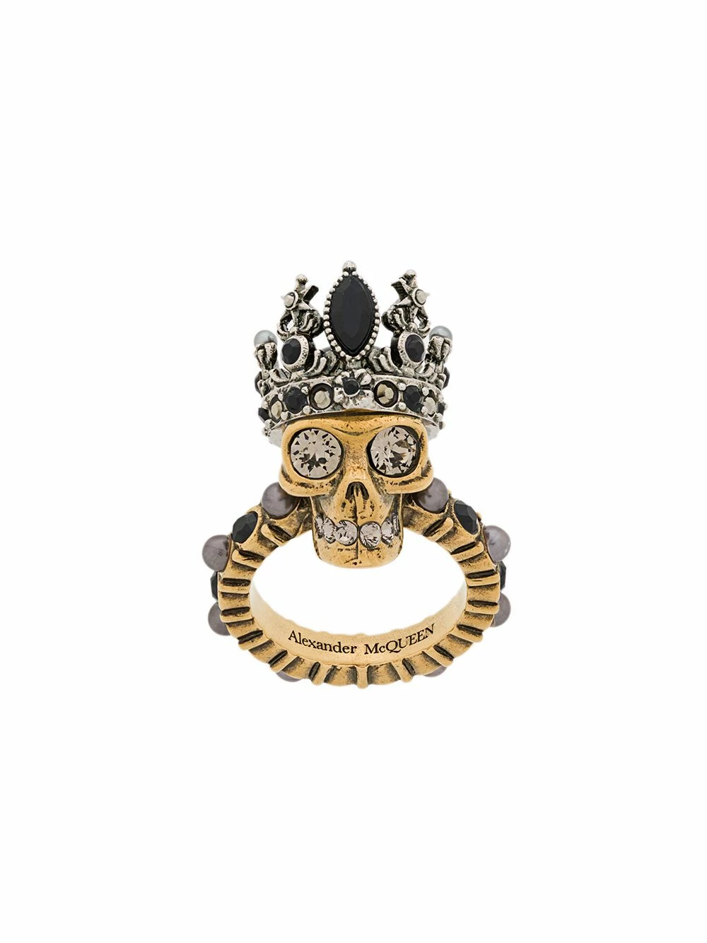 Alexander McQueen Queen Skull ring 1 Alexander McQueen Queen Skull ring
