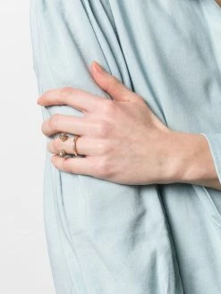 Alexander McQueen Twin Skull double ring