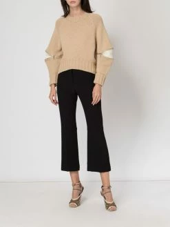 Alexander McQueen cropped flared trousers