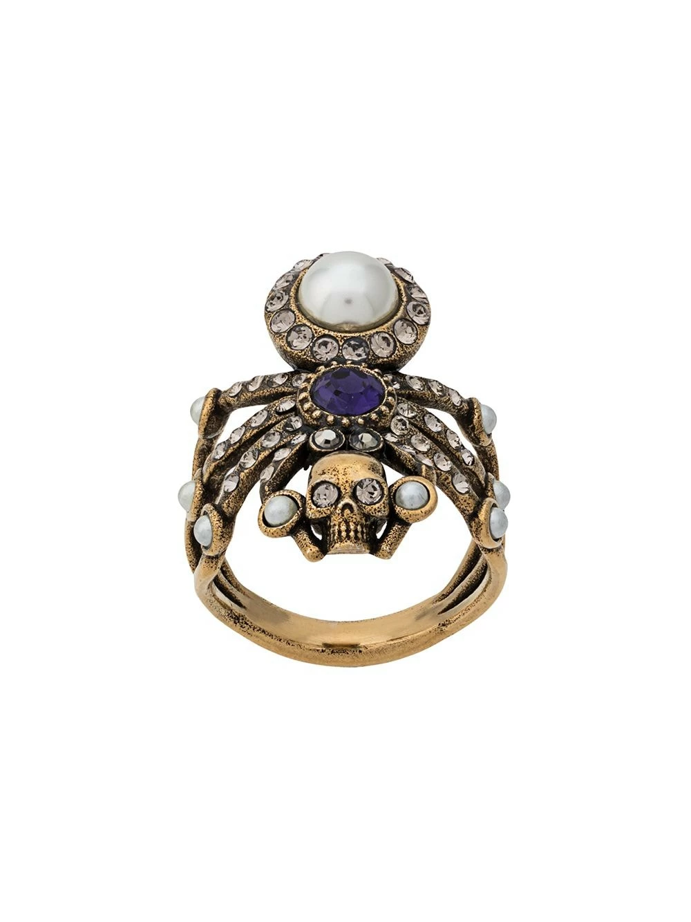 Alexander McQueen Embellished spider ring 1 Alexander McQueen embellished spider ring