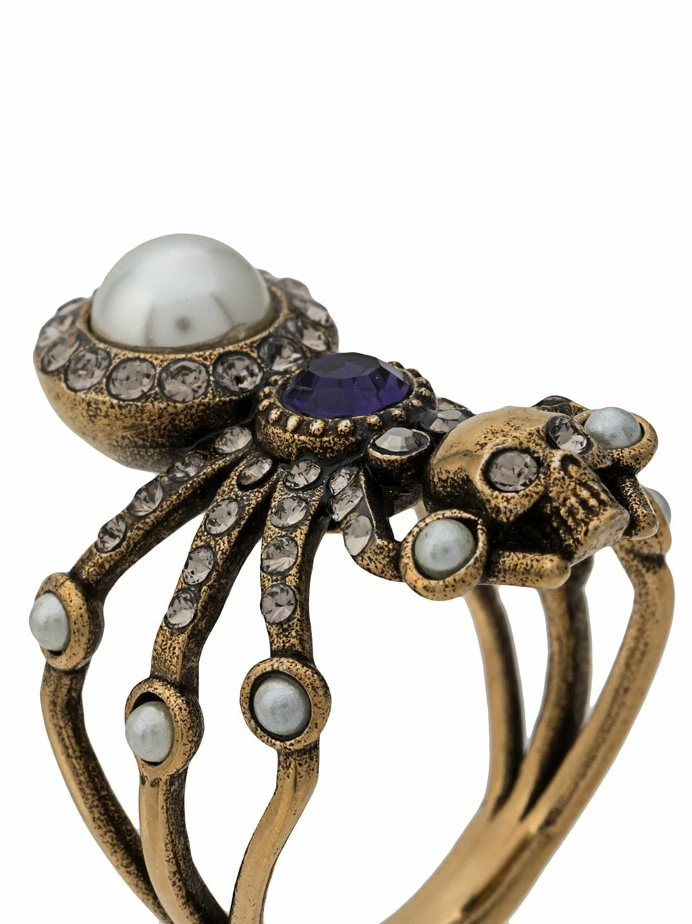 Alexander McQueen Embellished spider ring 3 Alexander McQueen embellished spider ring