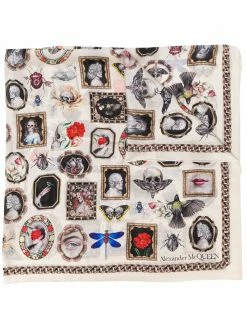 Alexander McQueen printed scarf