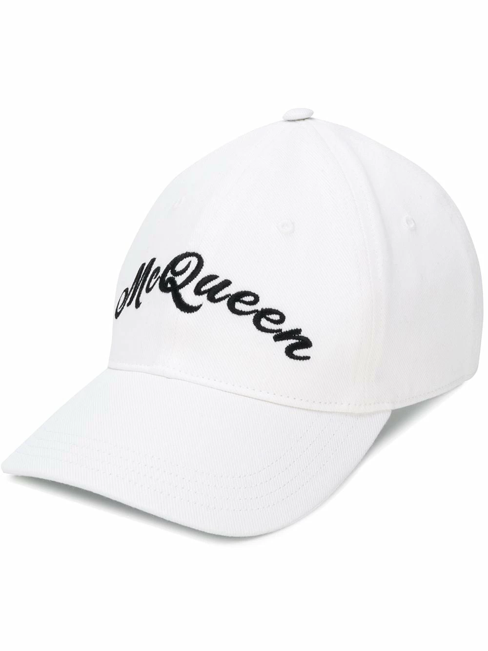 Alexander McQueen Logo embroidered baseball hat 1 Alexander McQueen logo embroidered baseball hat